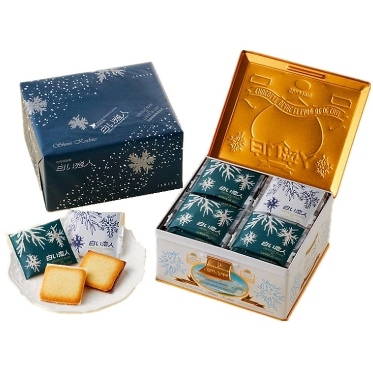ISHIYA White Chocolate Cookies 27pc and Black Chocolate cookies 9pc total 36pc 36 count