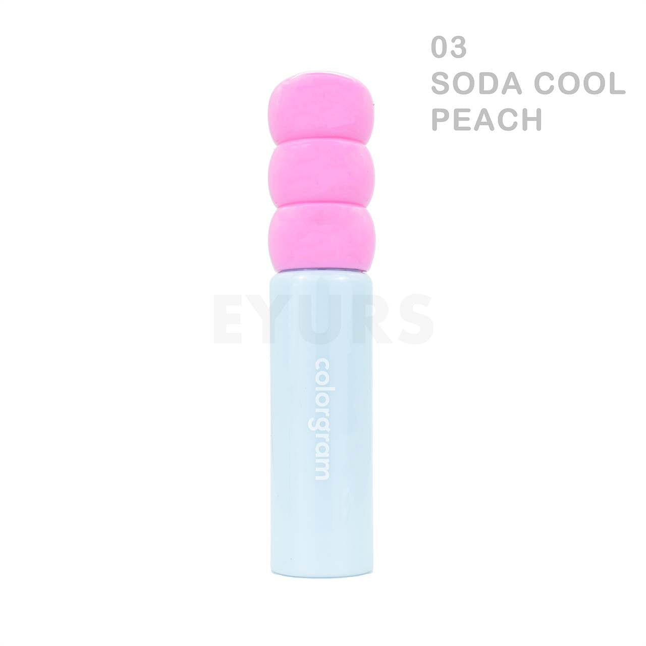 colorgram – Fruity Glass Tint (10 Colors) #03 Soda Cool Peach 1 each