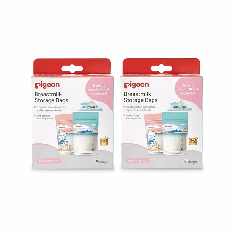 贝亲 母乳冷冻储奶袋120ml*25片 2 盒