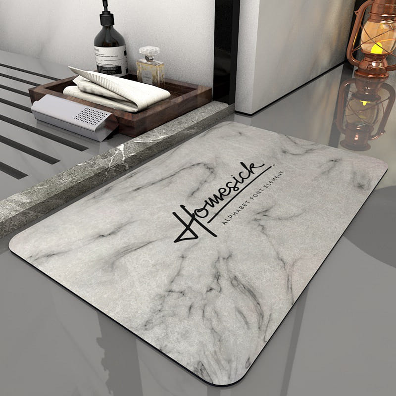 Super Absorbent Diatom Mud Bath Mat Non-Slip Quick Drying,Homesick 70*50 1 each