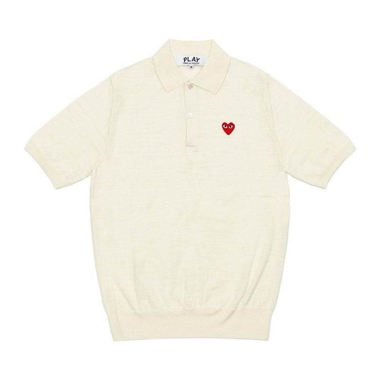 PLAY Knit Tee Off White S