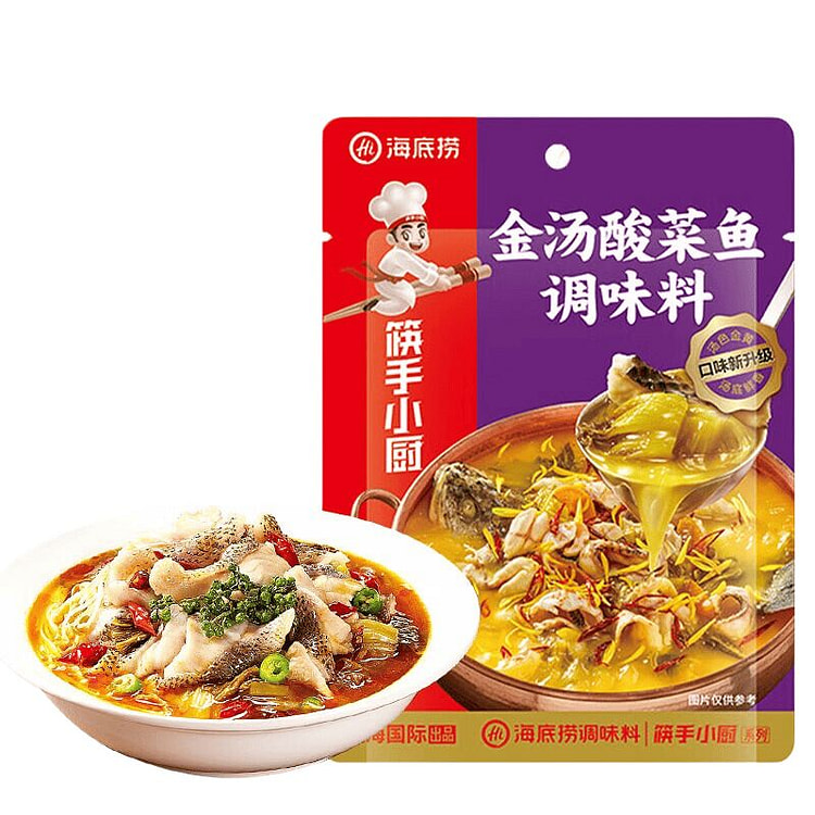 海底捞 金汤酸菜鱼调味料 300 克