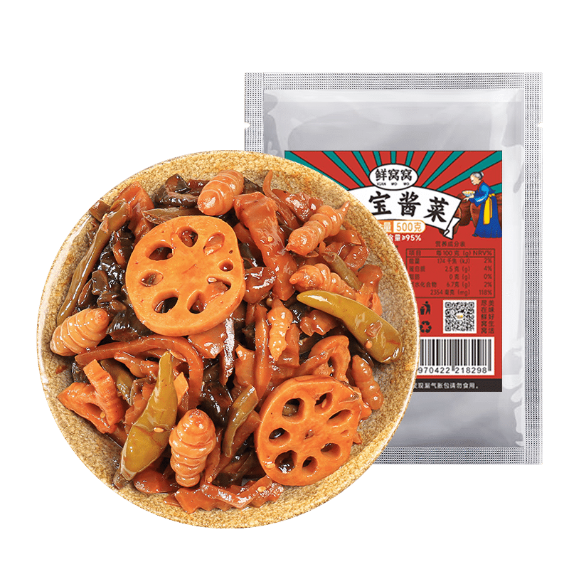 鲜窝窝 酱香八宝酱菜500g 500 克