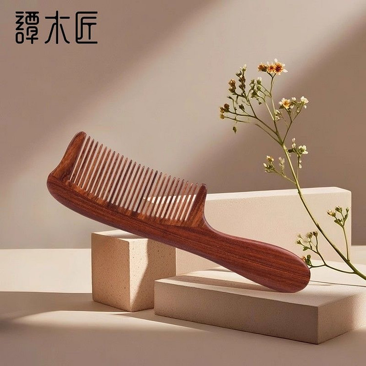 【谭木匠】家用和木梳 简幽女士梳经络按摩头皮梳子 1 份