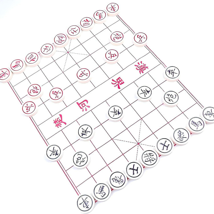 中国象棋 硬塑料象棋 带收纳盒 象棋 经久耐用 1 份