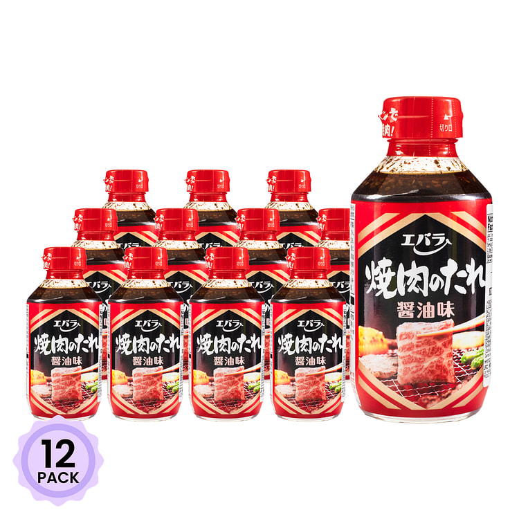 Ebara 烤肉酱 酱油原味 10.58 盎司*12 包