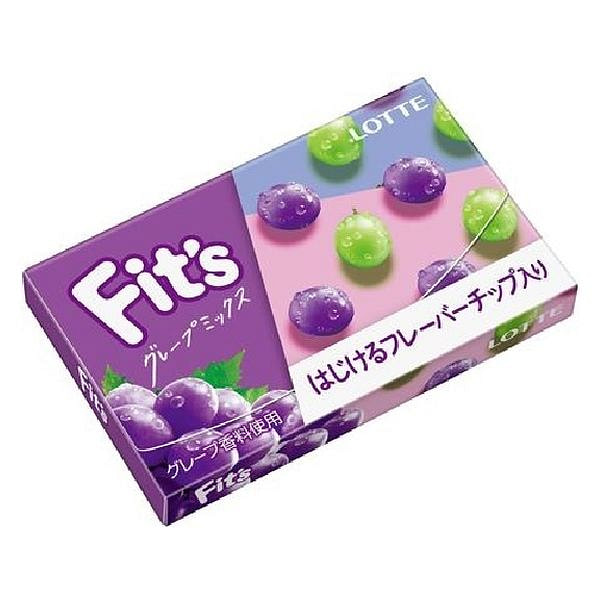 LOTTE Fit's 葡萄混合味口香糖 12枚