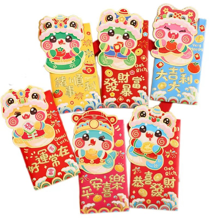 Year Of The Snake Red Envelope Bag -Hat Snakes Long Style 2Packaging