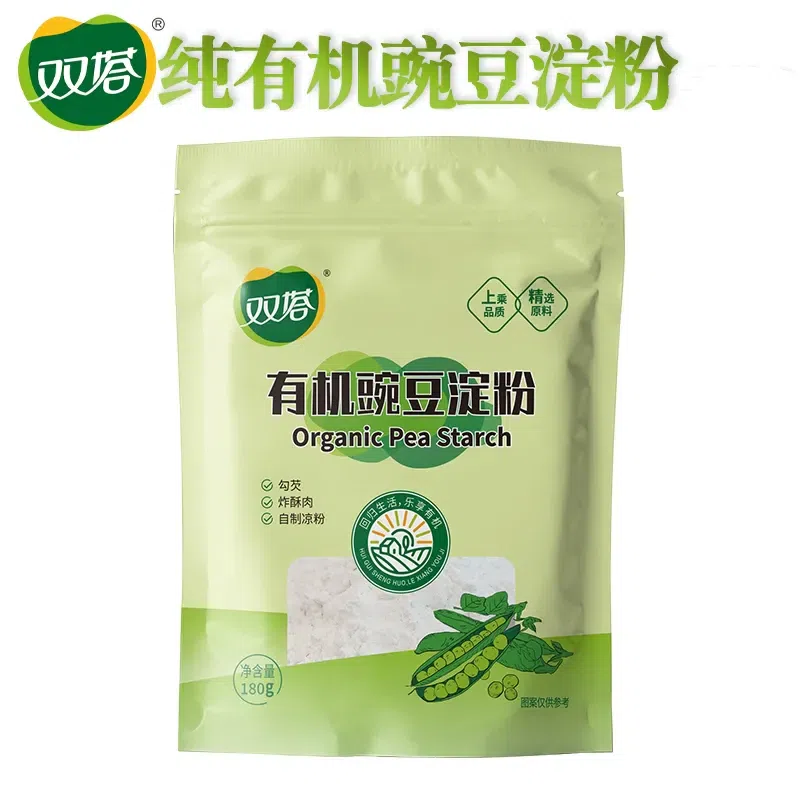 Double tower organic pure pea starch 180g * 1 bag of special white Liangpi flour 180 g