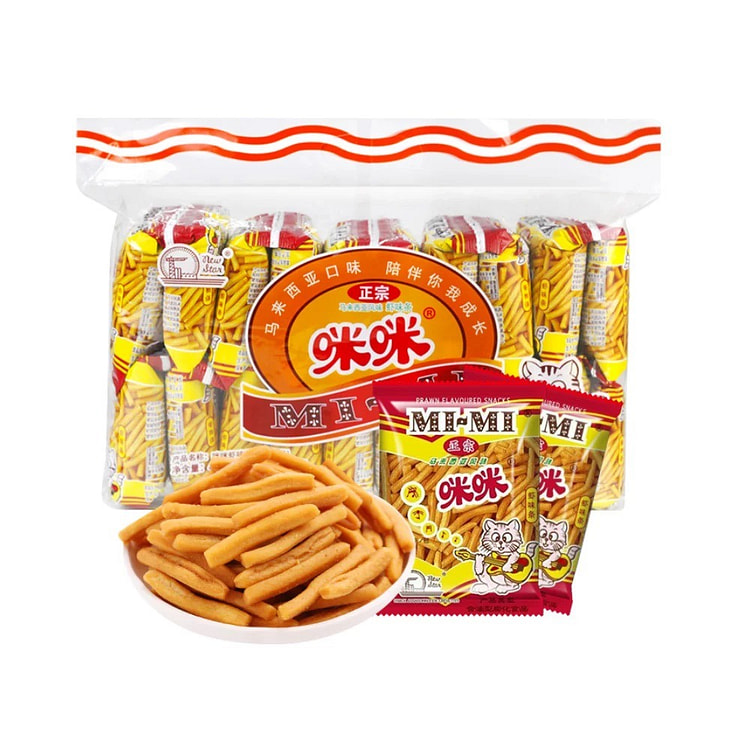 优品荟-咪咪虾条正宗马来西亚8090后儿时怀旧休闲小吃20*20