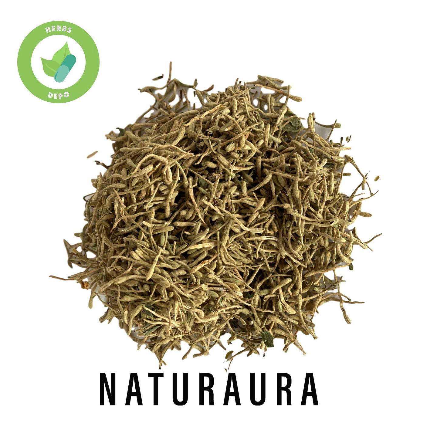 NATURAURA – Premium Jin Yin Hua – Honeysuckle Flowers – Lonicerae Japonicae Flos 16oz 1 each