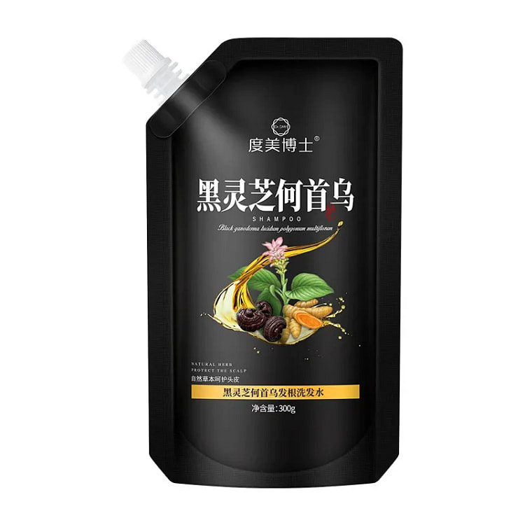 度美博士 黑灵芝何首乌洗发水草本植物养护 300g 300 克