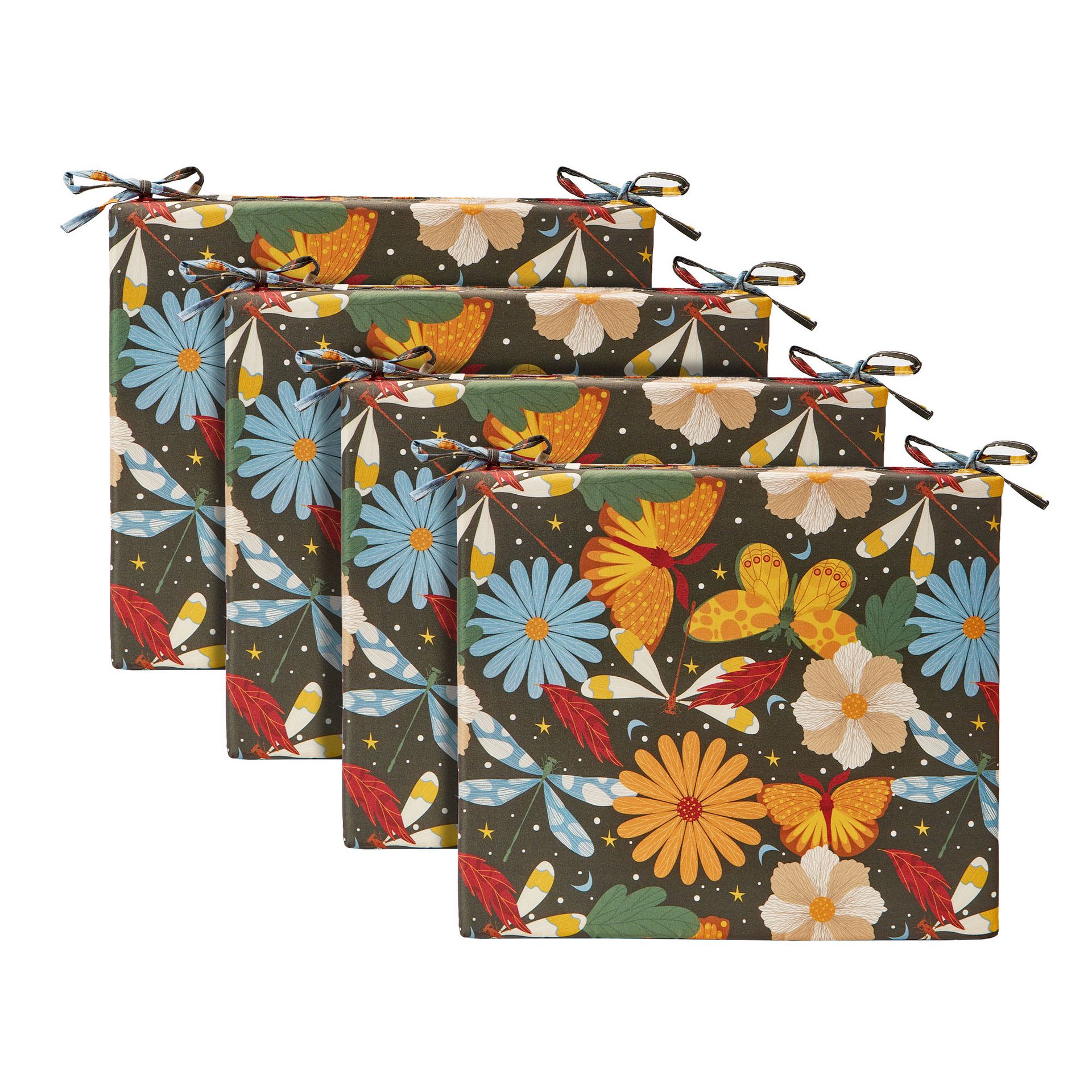 UNIKOME Outdoor Cushion Floral 18.5"*16"*3" 1 กล่อง