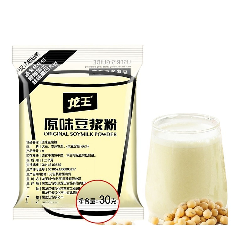 龙王豆浆粉原味冲泡饮品420g*1袋