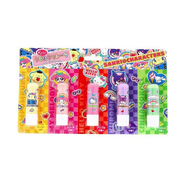 PIERAS x Sanrio Characters Gyutto! 保湿水果味润唇膏（5种水果味） 3.5g*5支入