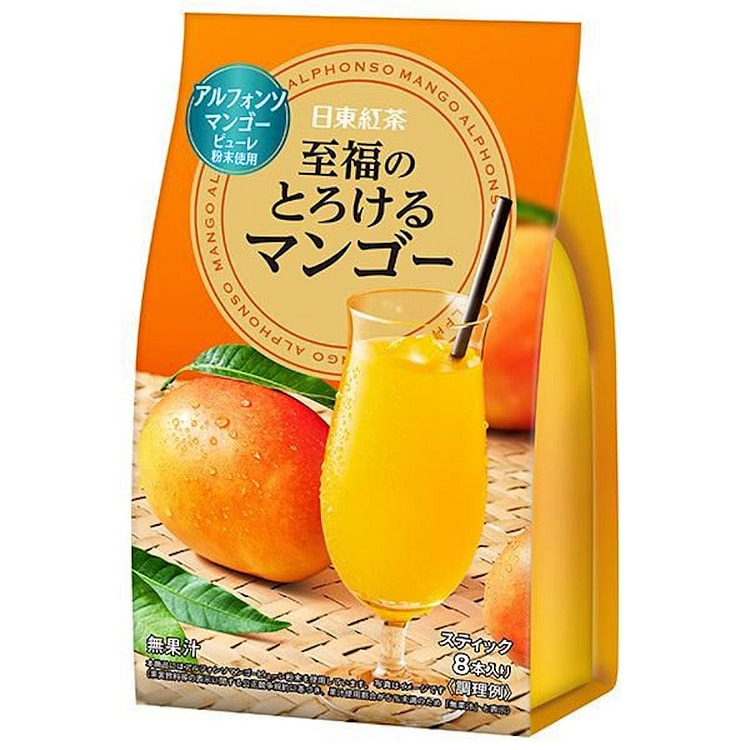 Nitto Tea Mango Flavor Instant Drink 10g x8 Sticks 1 pack