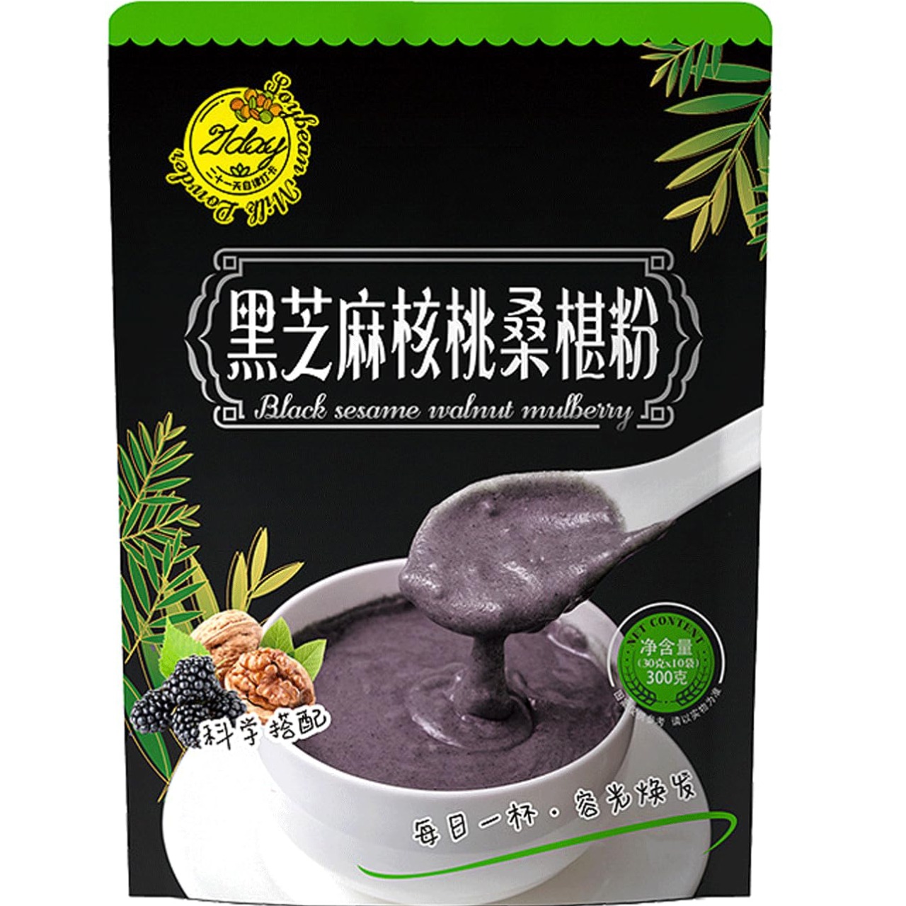 Black Sesame Walnut Mulberry Powder Soup 500g 1 each