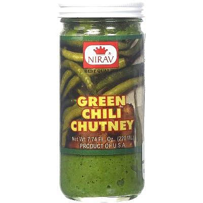 Nirav Green Chili Chutney, 7.74 oz bottle 7.74 oz