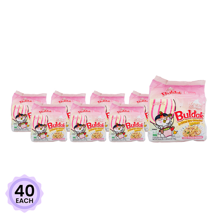 三养 辣火鸡面 奶油干酪味 4.93 盎司*40 份
