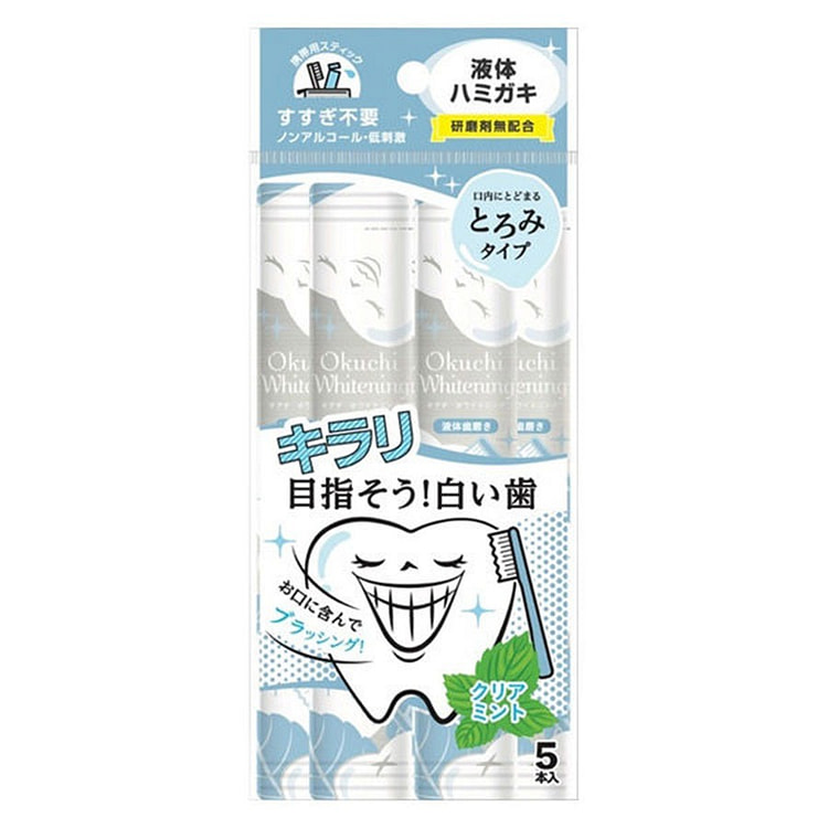 日本直邮 Vitatat  Okchi 无酒精 低刺激 便携 美白漱口水 薄荷口味  5支/