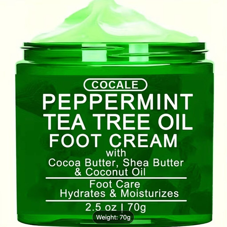 Peppermint And Tea Tree Oil Foot Cream, 1 bottle