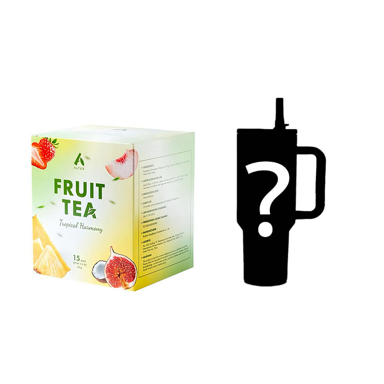 Pineapple & Coconut Fruit Tea+40oz SS Tumbler