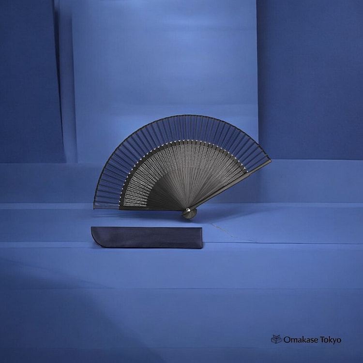 TOuWA Folding Fan -Blue 110 g