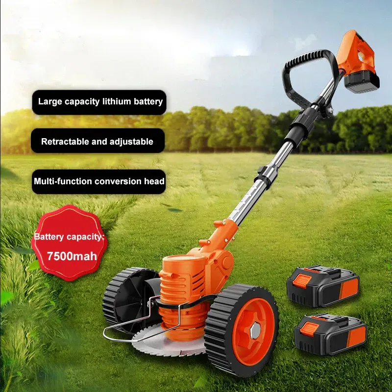 Cordless Lawn Mower Walk-Behind Push Lawn Mower El 1 box