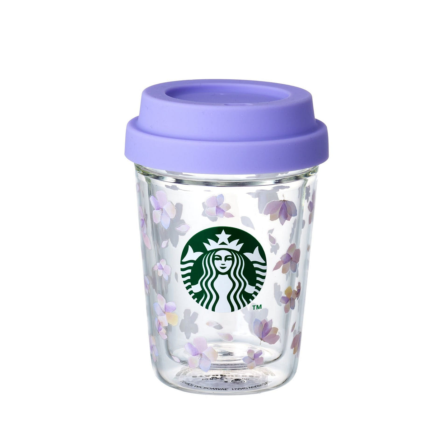 星巴克樱花玻璃杯紫色 296ml 306 克