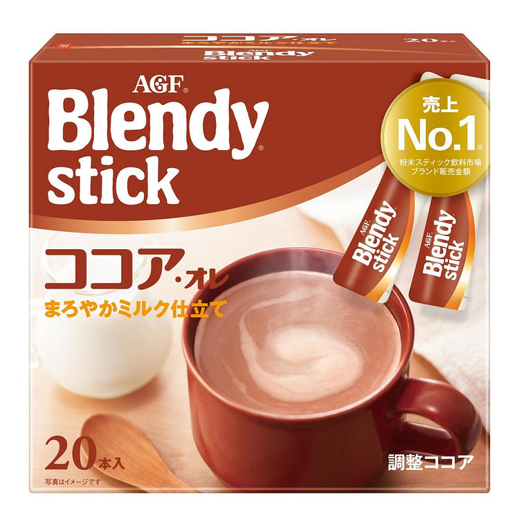 AGF Blendy 醇香可可牛奶冲饮棒 20支