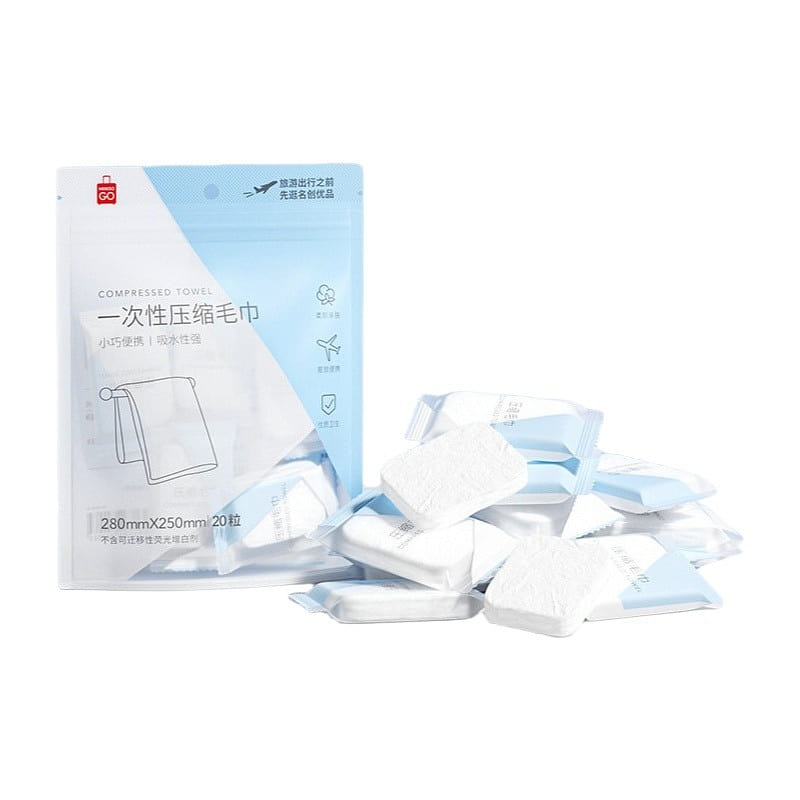 MINISO Thick Disposable Compressed Towels 20 Pills 1 pack