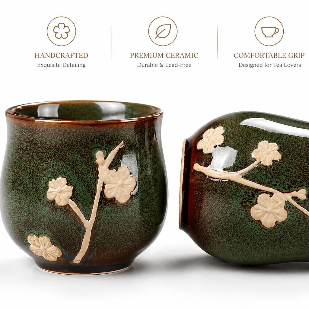 Get Luxury Ceramic Tea Set Gift Box for 6 Delivered | Weee! Asian