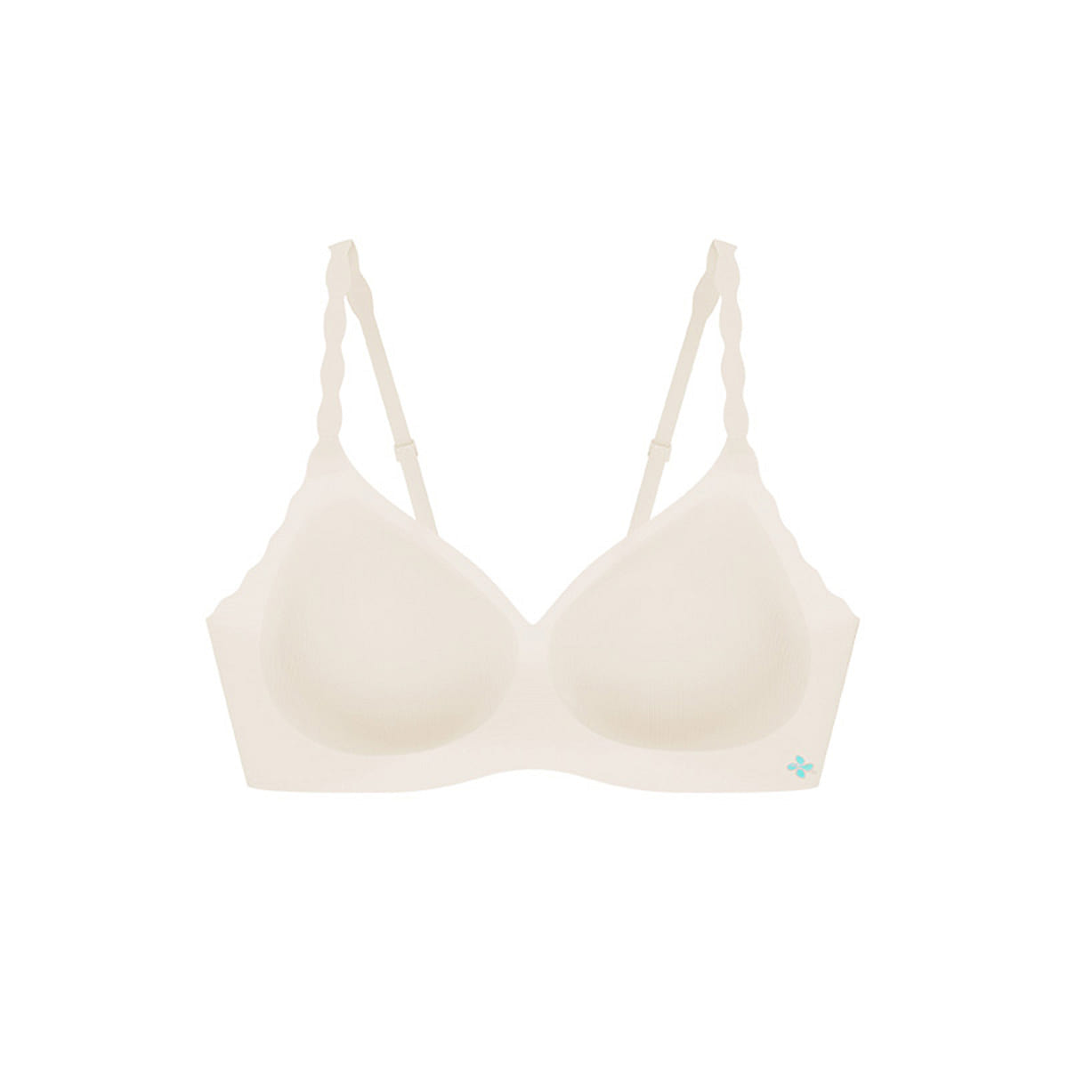 Ubras No Size Mint Cool V-neck Wave Bra Back Hook Style – Standard – Oat Milk – One Size 100 g