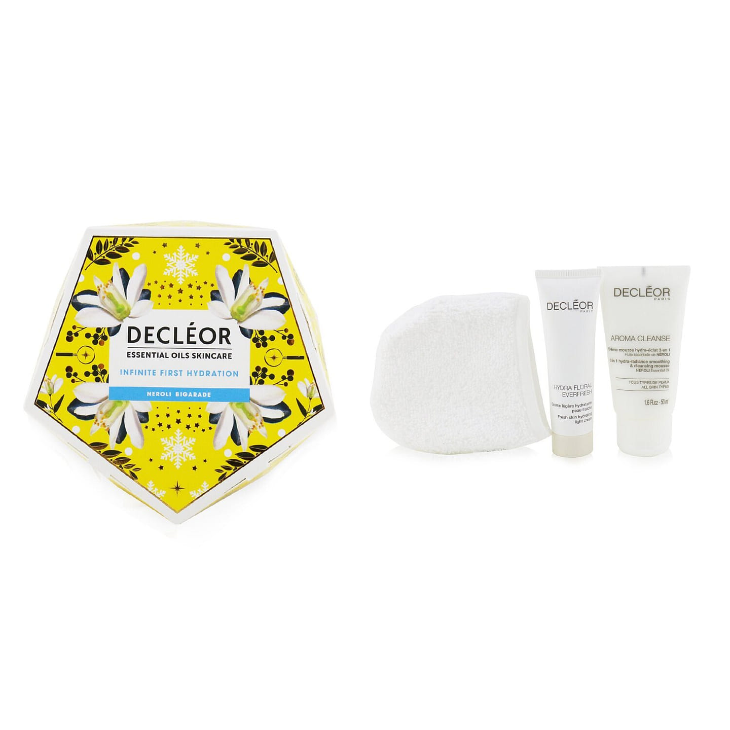Decleor Infinite First Hydration Neroli Bigarade Gift Set: Aroma Cleanse Cleansing Mousse+ Hydra Floral Light Cream+ Cleansing Glove 3pcs 3 each