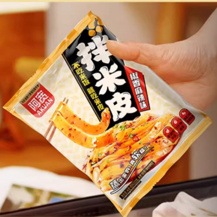 阿宽拌米皮汉中擀面皮饱腹拌面筋凉皮112g*1袋