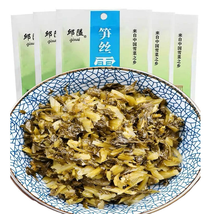邱隘 笋丝雪菜 宁波特产 鄞州雪菜拌面 下粥咸菜 150g*2袋