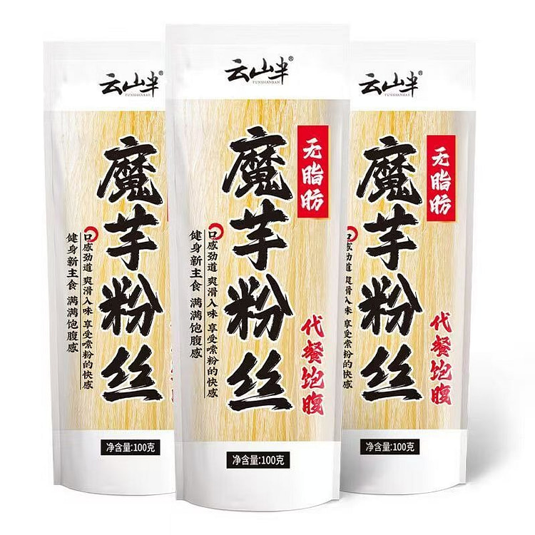 3 packs of dried konjac noodles 300 g