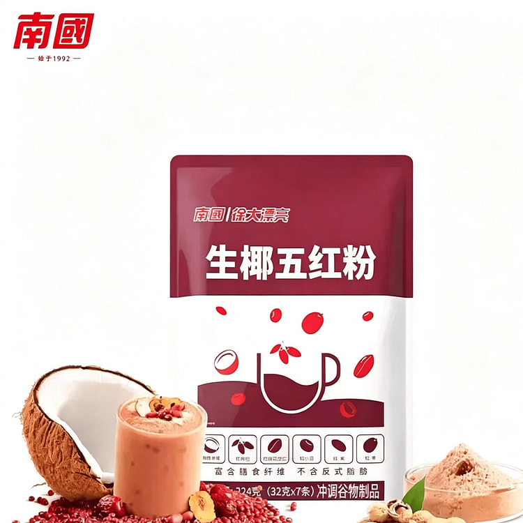 Fresh Coconut Five Red Grain Meal Replacement 224g 224 g