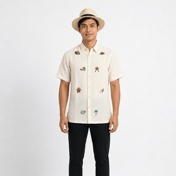 Aguinaldo Men's Modern Barong Tagalog XL 1 count