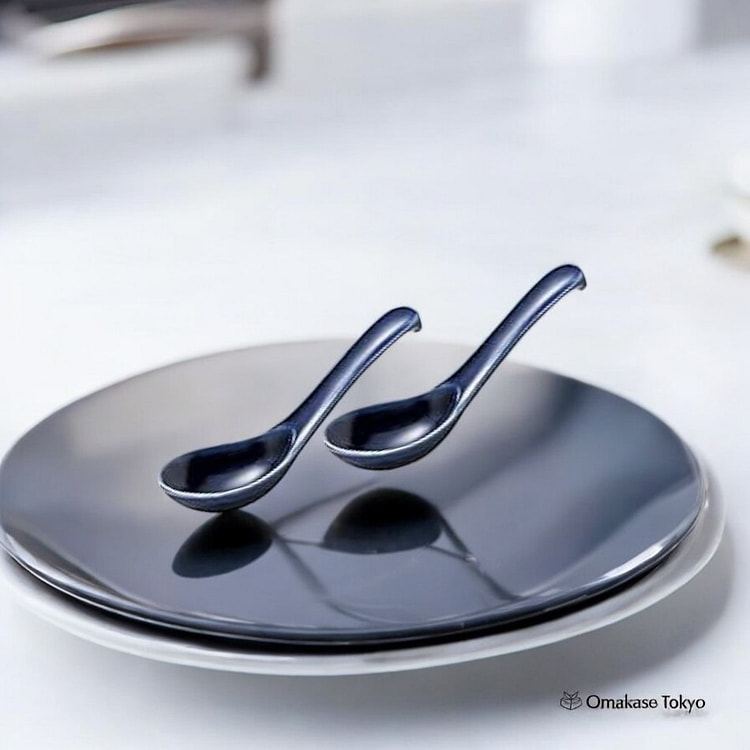 Banko Kikka Spoon set of 2 Lapis Glaze