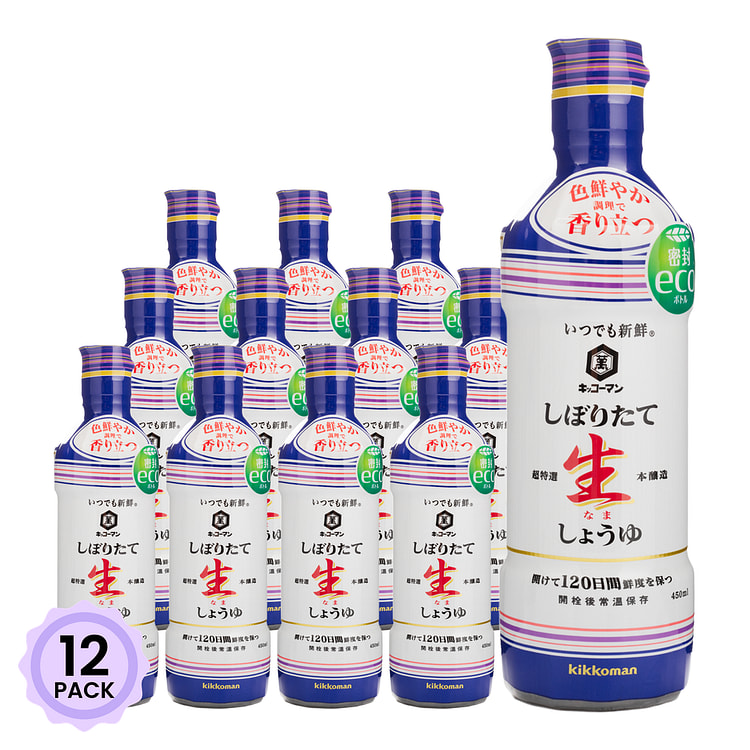万字 鲜香顺滑酱油 450 毫升*12 包