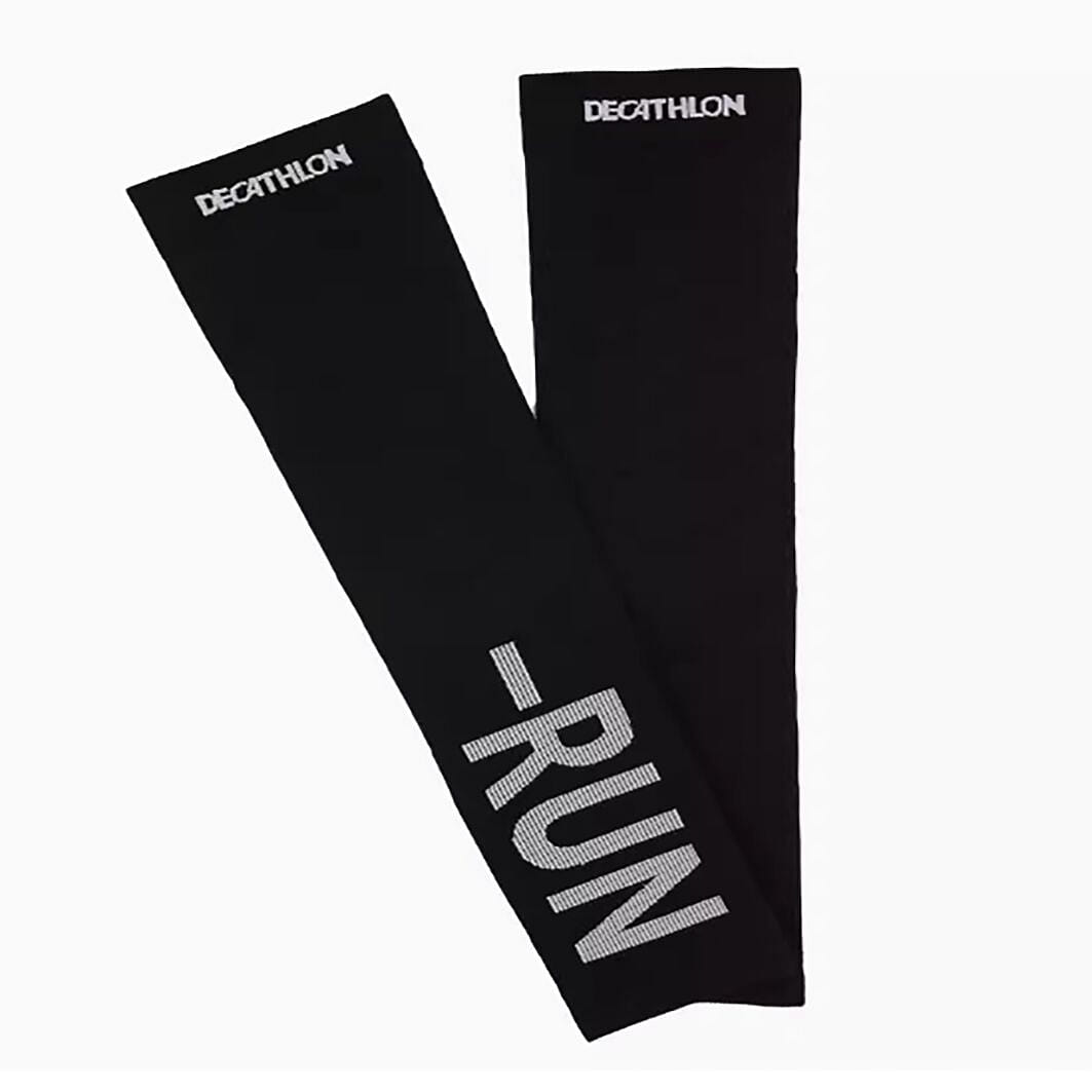Decathlon ice sleeve sunscreen sleeve black letter 1 phần