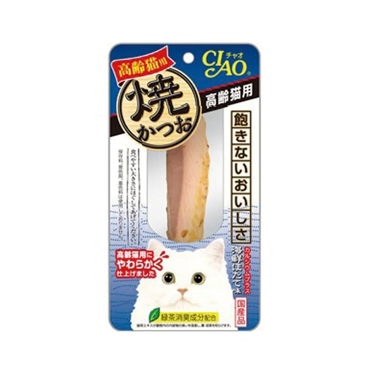 伊纳宝 高龄猫咪零食 烤鲣鱼 海鲜扇贝味 1根 1 份