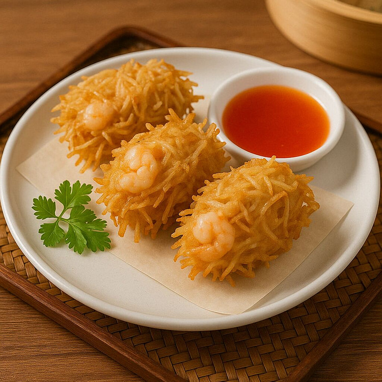 芋丝虾饼 3pc