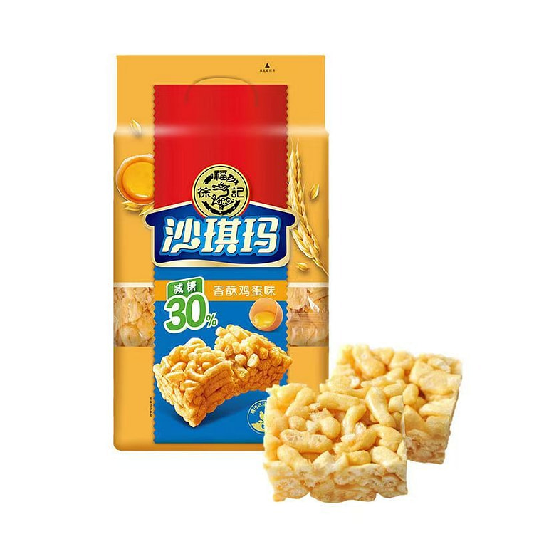 徐福记 减糖30%少糖沙琪玛526g*1袋 香酥鸡蛋味