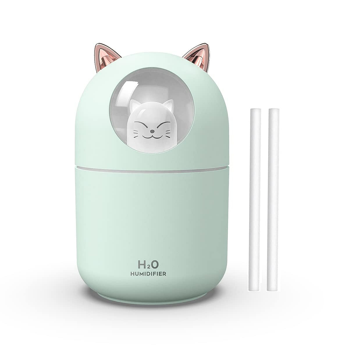 300ml Mini Cool Mist Humidifier With Night Light 1 phần