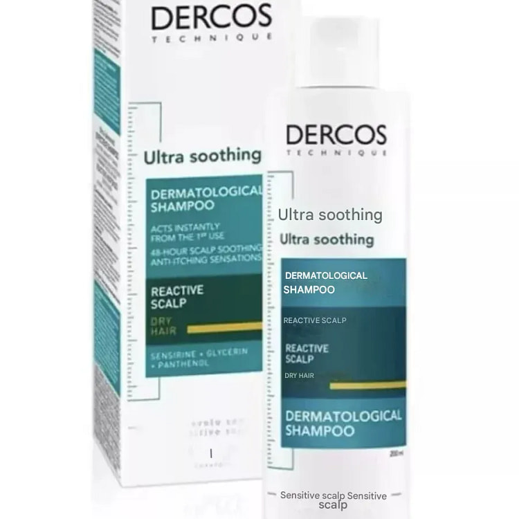 Vichy Dercos Ultra Soothing Shampoo for Dry Hair 2 1 pack