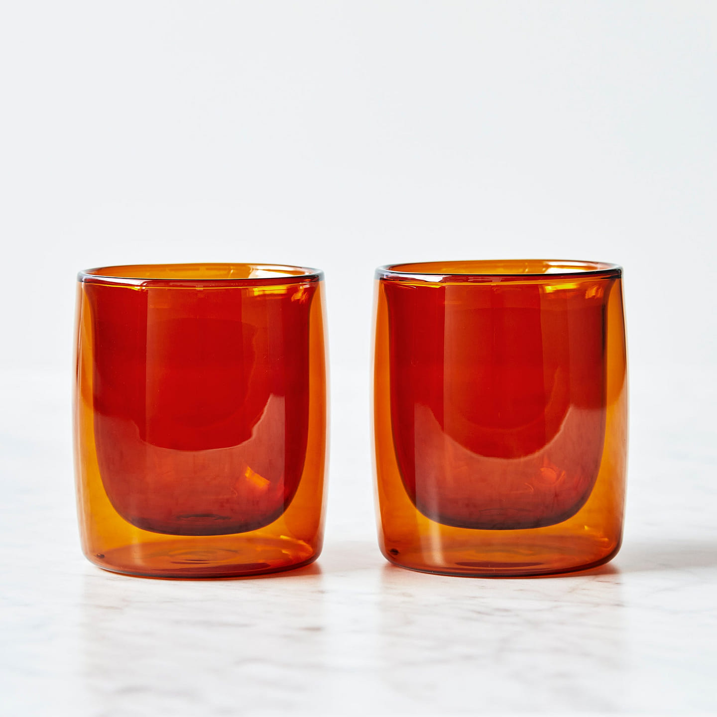 ZWILLING Sorrento 2-pc Double-Wall Tumbler Glass Set 2-pc / Amber 1 each