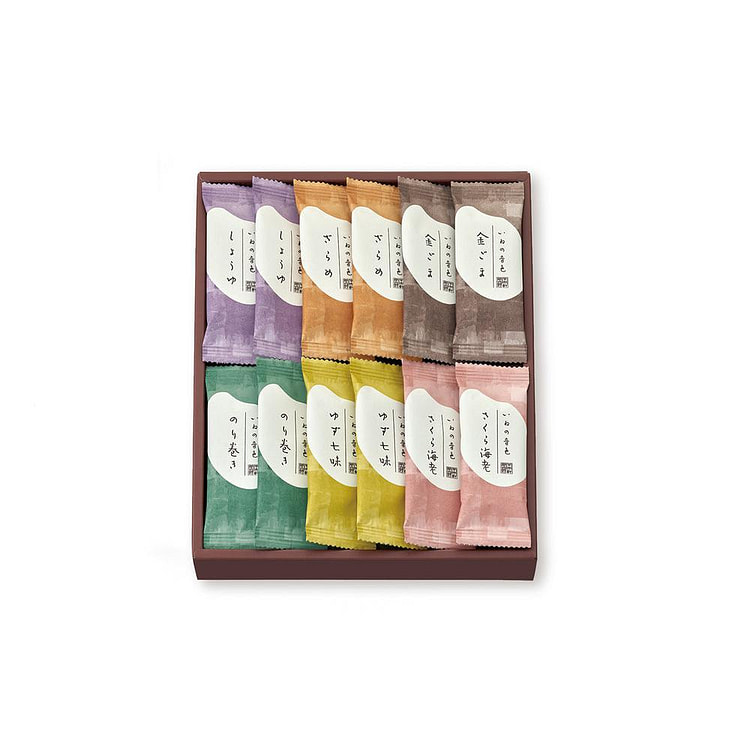 chuoken senbei rice cake gift box 20 pcs