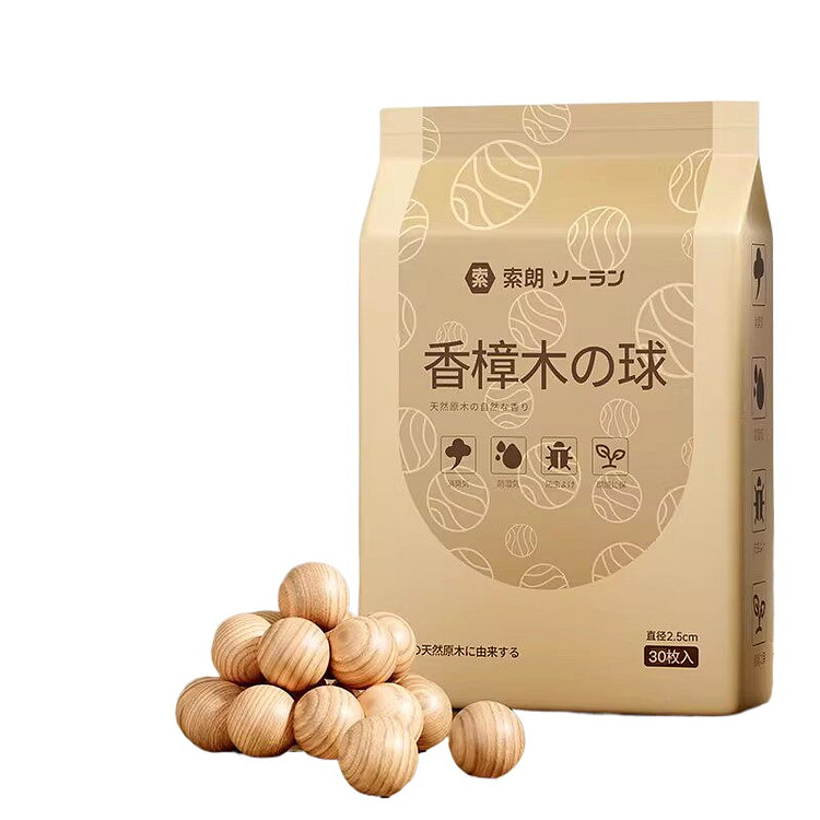 30pcs Camphor Balls Dehumidifier Pack, 1bag 1 count